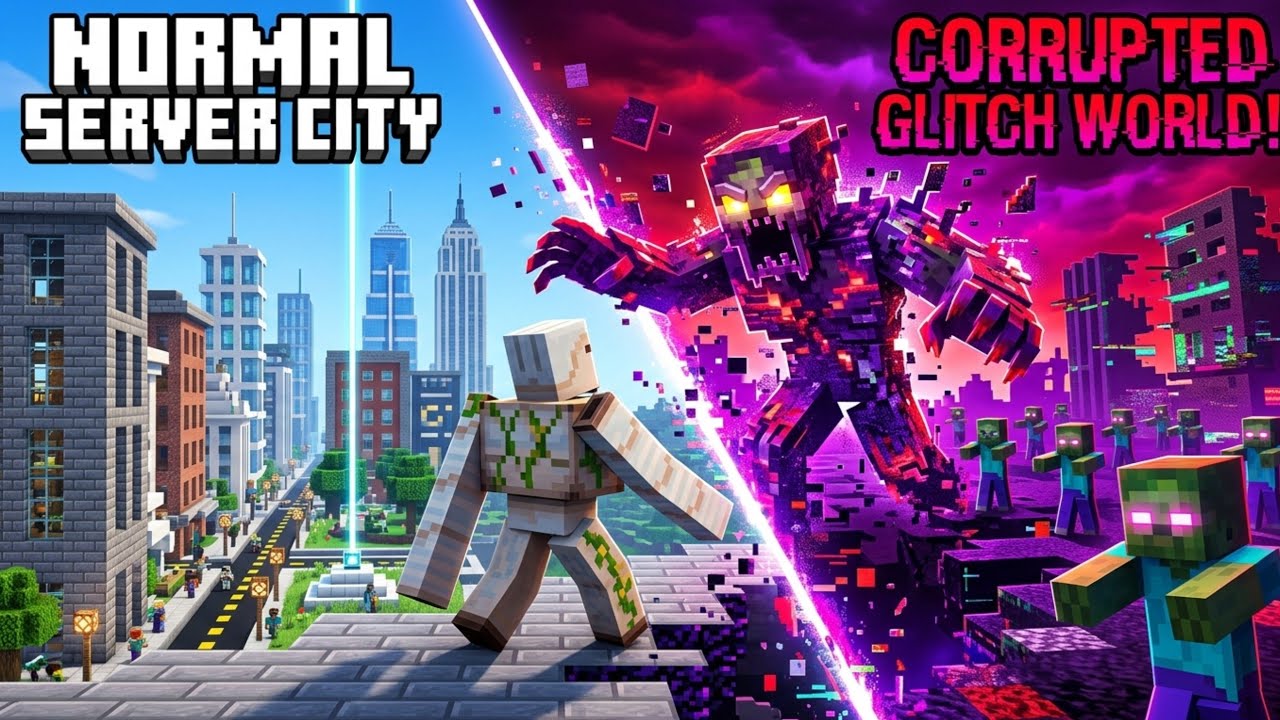 The Minecraft Server Got Corrupted… Zombies Appeared! 😨 - YouTube
