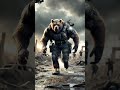 They didn’t create a soldier… they created a beast #aigenerated #animals #orso #soldier #mutant
