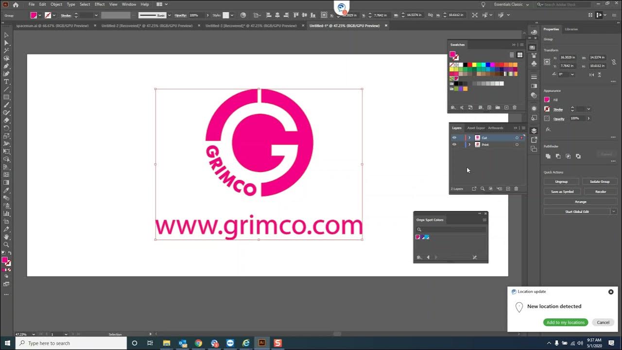 Contour Cut line in Illustrator for print and cut in onyx YouTube