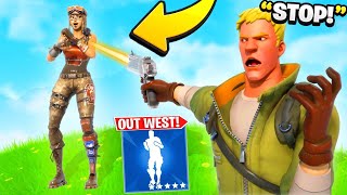 I Trolled Him With NEW “Out West” Emote... (Fortnite)