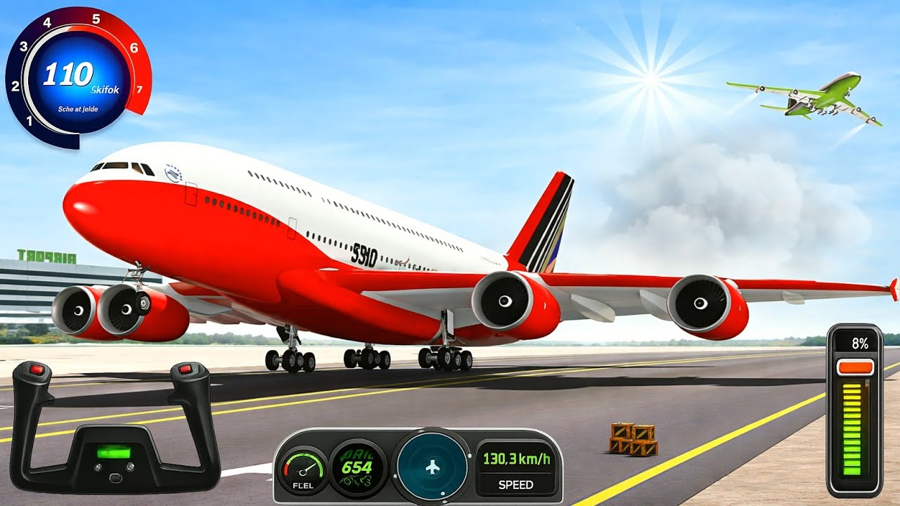 Flight Airplane City Pilot Simulator - Plane Boeing Emergency Landing - Android GamePlay
