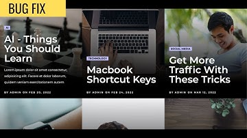 Blogger Website Custom Homepage Design - Fixing Issue With The Thumbnail