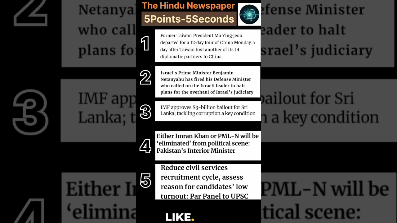 The Hindu Newspaper || Ali GS Research Centre || Shorts