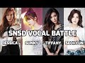 Snsd vocal battle jessica vs sunny vs tiffany vs seohyun      vs  vs  vs 