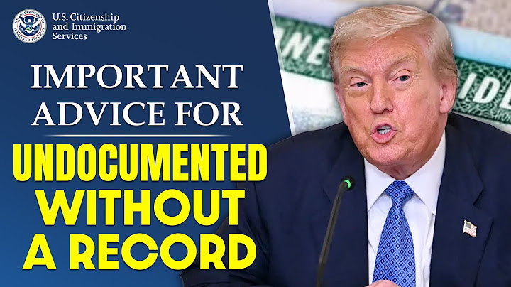 Important Advice for Undocumented Immigrants Without a Record | US Immigration Reform thumbnail