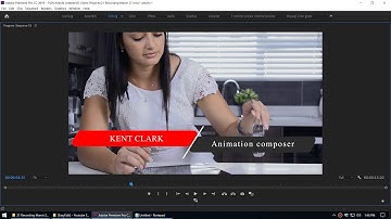 How to use motion graphic templates in adobe premier cc 2019