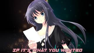 Nightcore - What You Wanted (No Resolve) Lyrics