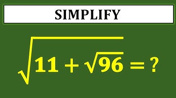 A Very Nice Radical Simplification | A Nice Algebra Problem | Maths Olympiad