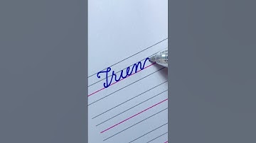 Friend | How to write English cursive writing daily usable words | Cursive handwriting practice