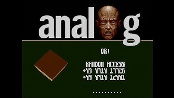 Commodore Amiga demo: Analog - BBS Intro (1994)