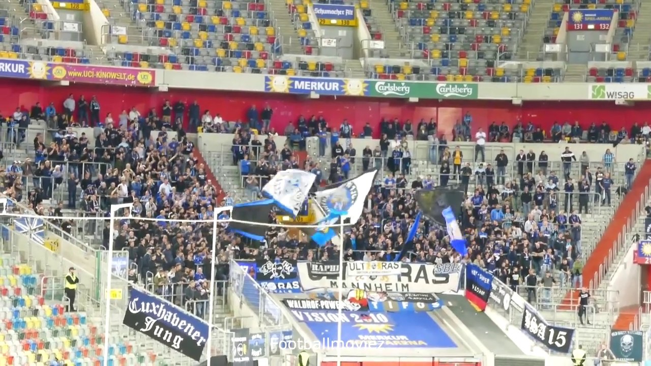 Mannheim Ultras montags in Düsseldorf (KFC Uerdingen - Waldhof Mannheim 0:3 / 23.09.19 – 3.Liga)