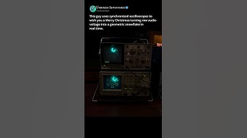 JINGLE BELLS with an Oscilloscope ❄️ #shorts