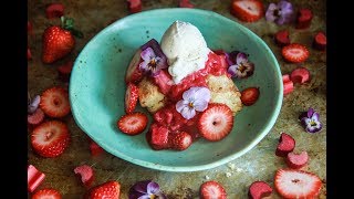 Strawberry Rhubarb Shortcakes (Vegan and Gluten-Free)