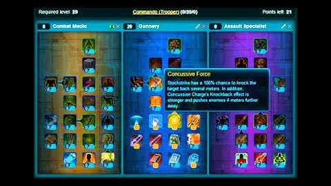 SWTOR Trooper Commando Leveling Build - PVE Build With Point Allocation!