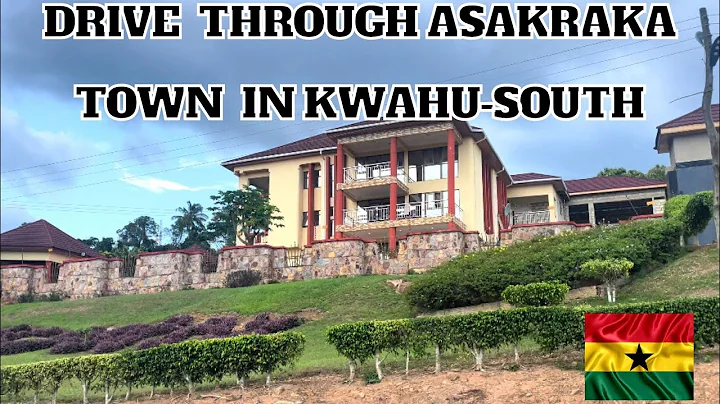 Drive Through Asakraka Town in the Kwahu-South District