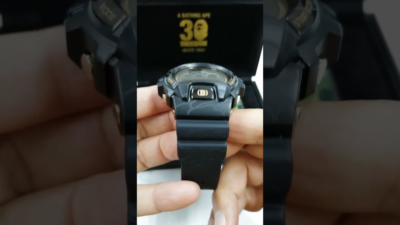 G-SHOCK × A BATHING APE 30周年記念コラボモデル GM-6900BAPE #shorts #gshock #gショック  #gm6900 #アベイシングエイプ #unboxing