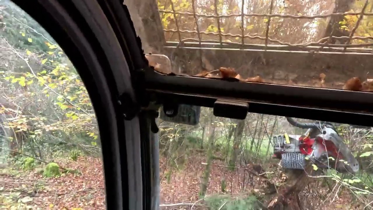 Erstdurchforstung mit Rückegassen anlegen Neuson 12002 und Logmax 5000