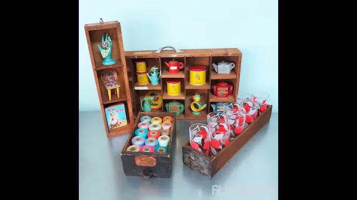 Vintage Wooden Drawers Repurposed