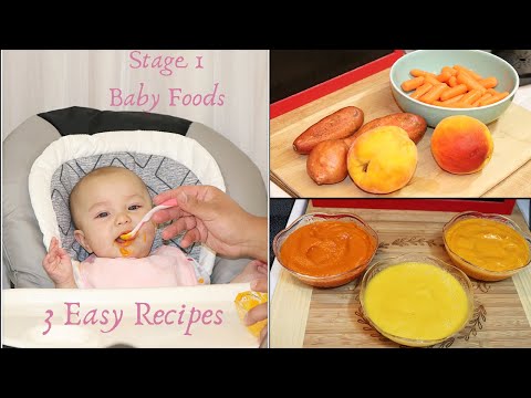 stage-1-baby-food-|-3-easy-baby-purÉe-recipes