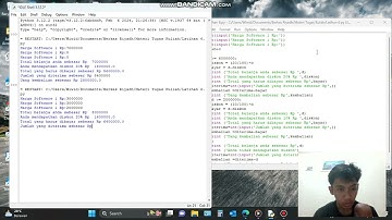 If Elif Else (membuat input data kasir sederhana) 2