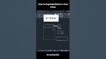 How to Explode Block in One Click in AutoCAD | Quick and Easy Tutorial