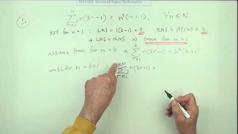 2016 Advanced Higher Mathematics      number 5