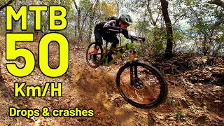 FAST MTB ENDURO! 🚀 50 KM/H, Technical Drops &amp; Brutal Crashes