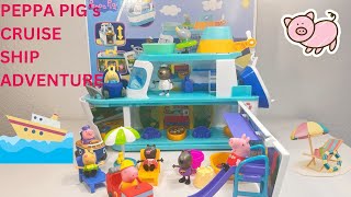 Unboxing and Adventure with Peppa Pig's cruise ship