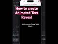 Flutter Typing Animation in 20 Seconds!  #coding #flutter #coding #tutorial  #shorts   #animation