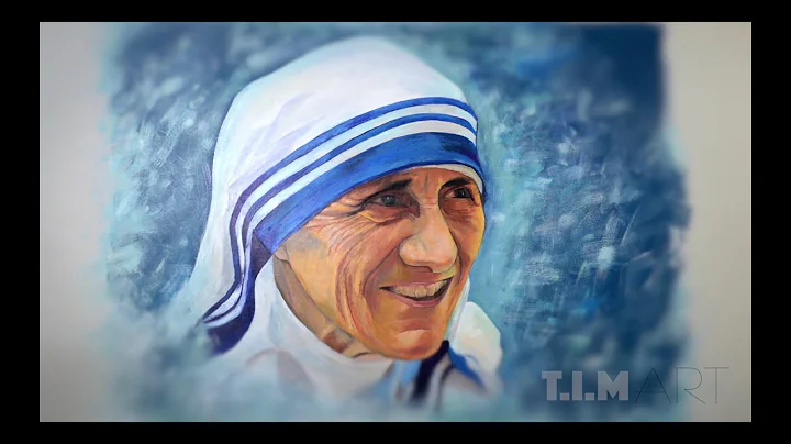 Mother Teresa Drawing  Wall Painting  T.I.M Art