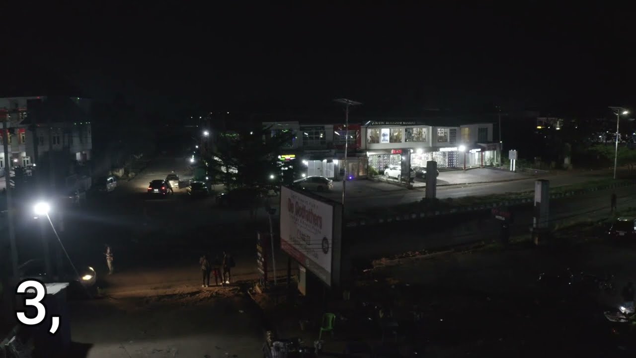 Drone Coverage of Owerri City, Imo State, Nigeria (Night View)