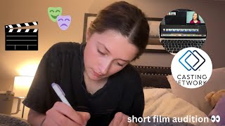 prep and film an audition w/ me