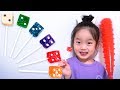 신기한 주사위 사탕을 가지고 놀아봤어요!! 꾸비의 주사위 사탕 뿅망치 놀이 Colorful Dice Candy