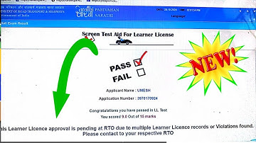 This Learner Licence approval is pending at RTO due to multiple Learner Licence records Solution