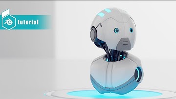 blender 3.0  Robot  head modeling, rigging, animation