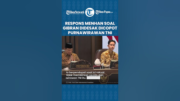 Heboh Purnawirawan TNI Minta Gibran Dicopot, Menhan Sebut Usulan Harus Dikaji Secara Mendalam