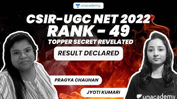 AIR - 49 | CSIR-UGC NET 2022 | Topper