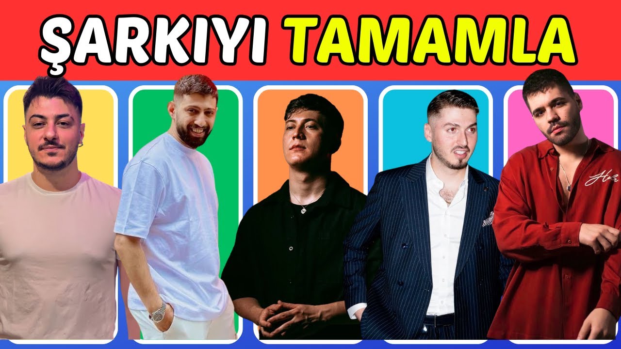 🎵 Şarkı Sözlerini Tamamla | Şarkıyı Tahmin Et 🔥 Popüler Şarkı Tamamlama Testi