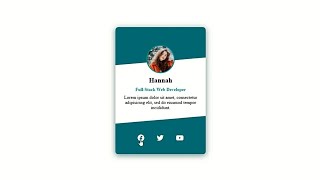 Profile Card Design Using HTML & CSS | Slanted Card Design With Hover Effect