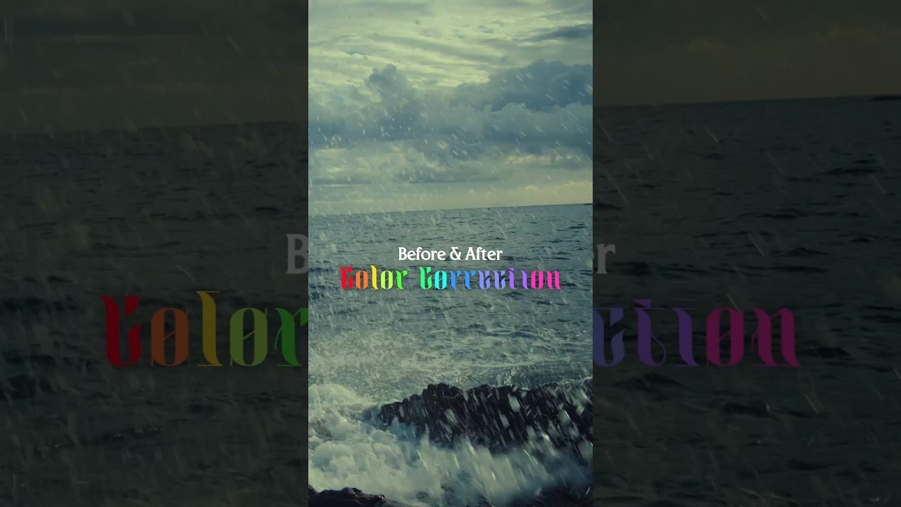 Before and After Color Correction! 
