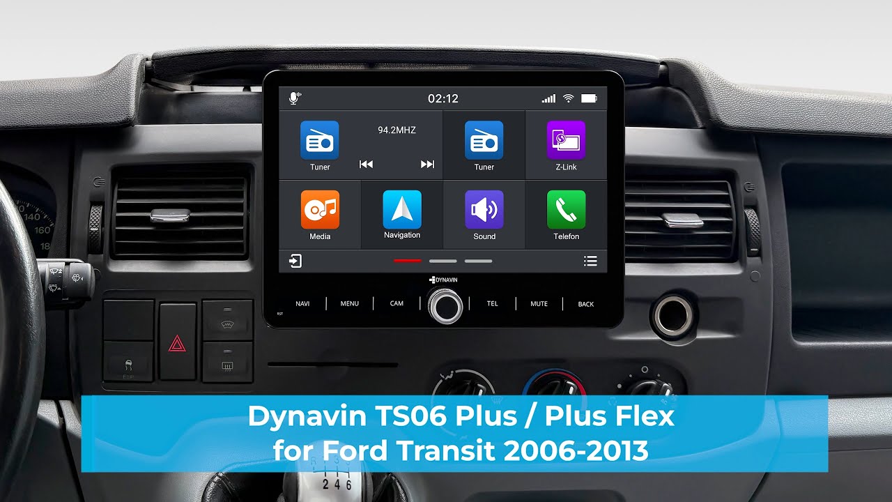 Ford Transit 2006-2013 Dynavin Android Radio Navi Einbau D9-TS06 Plus