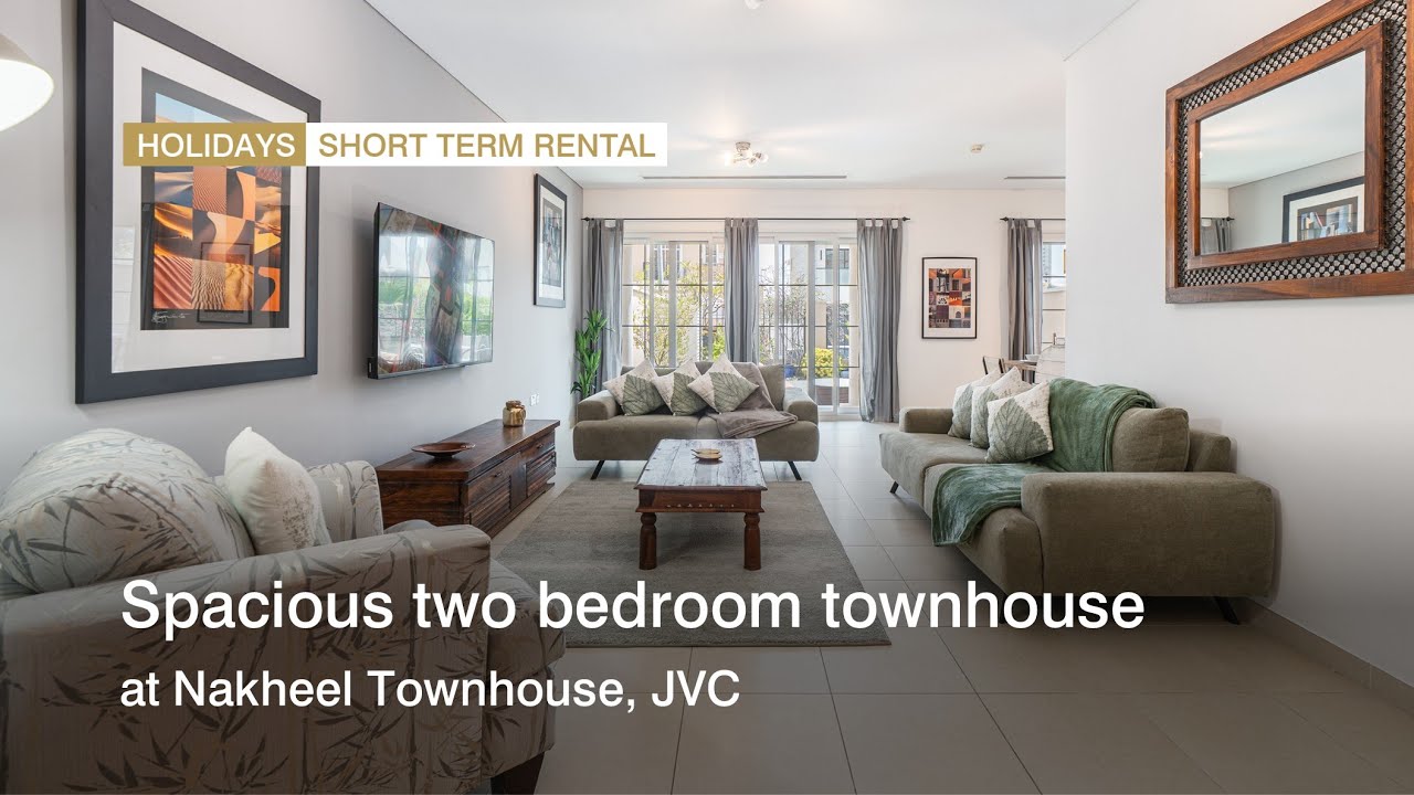 Spacious two bedroom townhouse at Nakheel Townhouse, JVC, Dubai | haus & haus Holiday Homes