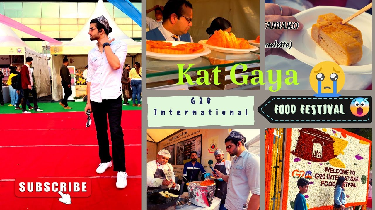 G20 INTERNATIONAL FOOD FESTIVAL  में पोपट हो गया🥲🥲 ।Delhi PRISON Food😍😍