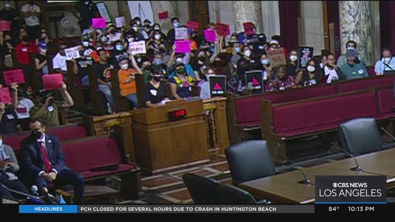 LA City Council passes ban on homeless encampments near schools - YouTube
