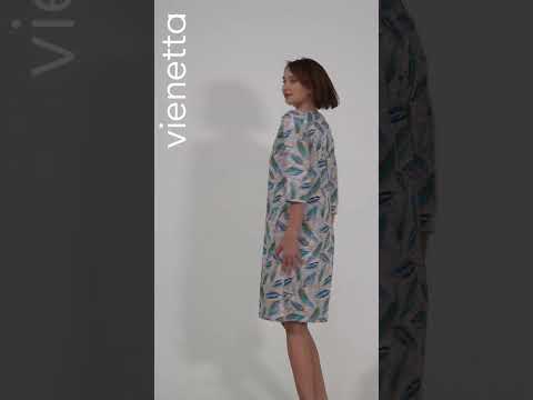 Купить Хлопковый халат женский на молнии VIENETTA 4082168866 в Украина в Lingerie.ua - Одяг для дому та відпочинку, Видео 1