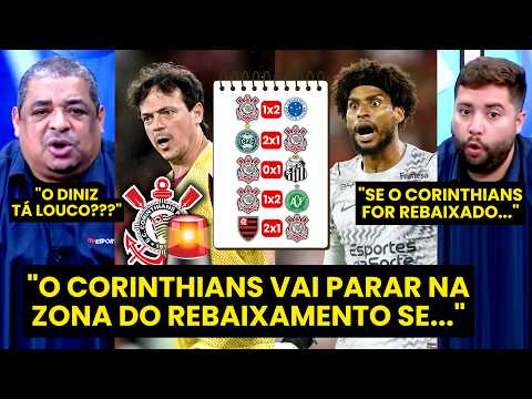 "VAI VIRAR UM INFERNO! Gente, o CORINTHIANS vai PARAR NA ZONA DE REBAIXAMENTO se..." VEJA DEBATE!