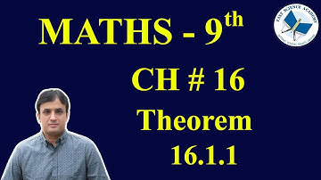 math class 9 chapter 16 theorems 16.1.1 | FAST MATHEMATICS TUTORIALS