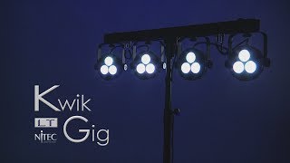 LEDパーライト 4台セット NiTEC Kwik-Gig LT LEDパーライト 4灯セット ステージ・舞台照明