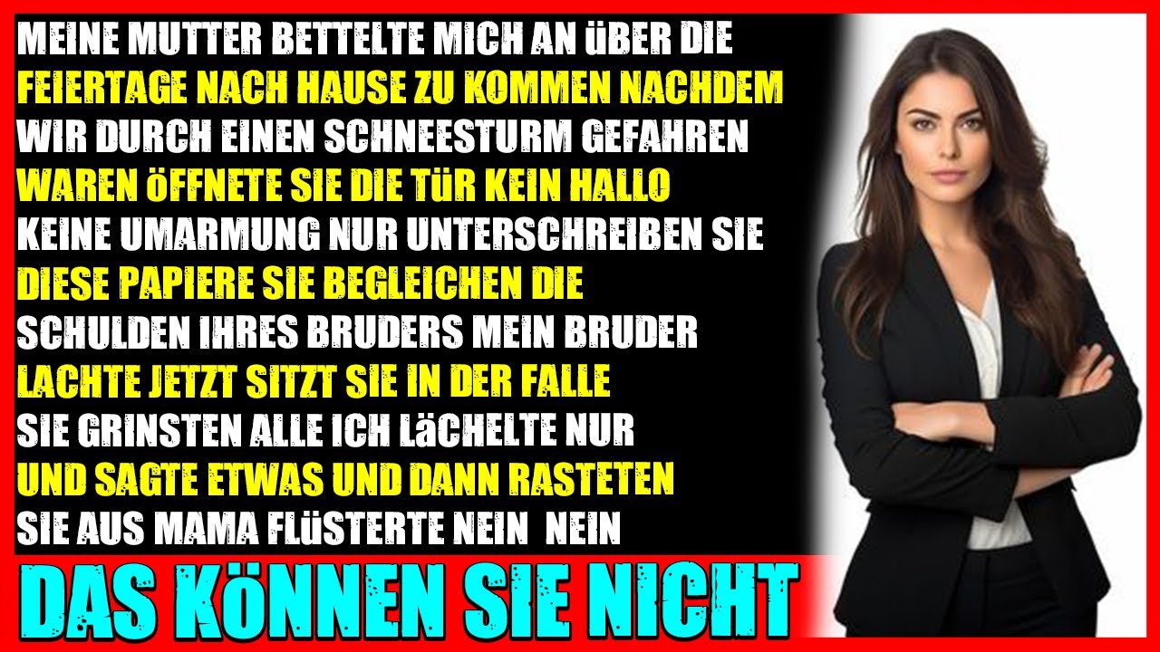 Meine Mutter holte mich zu den Feiertagen nach Hause  dann sperrte sie mich wegen Schulden ein