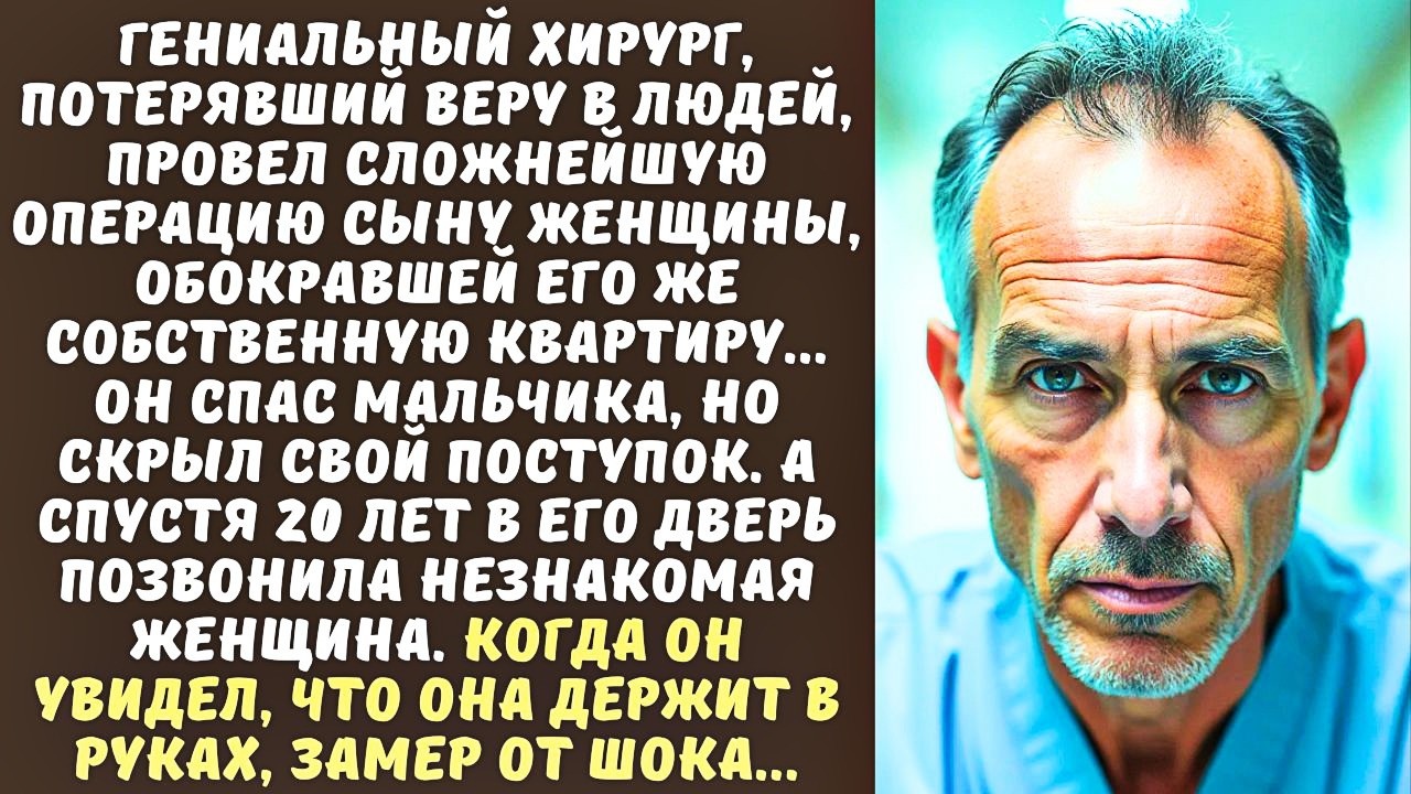 ХИРУРГ тайно спас сына ВОРОВКИ, а через 20 лет она пришла в его дом и он потерял дар речи...